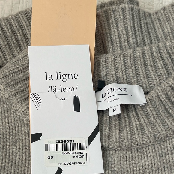 La Ligne Grey and Pink Striped Sweater NWT - Purchased directly from La Ligne! - Picture 2 of 3